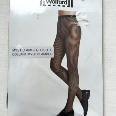 Wolford 14716 Mystic Amber Tights in Gobi / Black